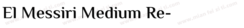 El Messiri Medium Re字体转换